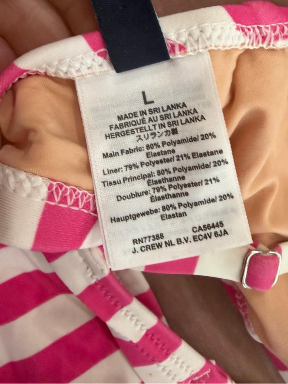 J Crew high waisted Pink and White Striped Bikini Set - Picture 14 of 14